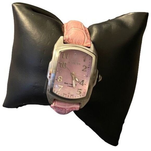 Ladies Invicta Limited Baby Lupah II Quartz WR Analog 32mm Pink Leather Watch main image 10